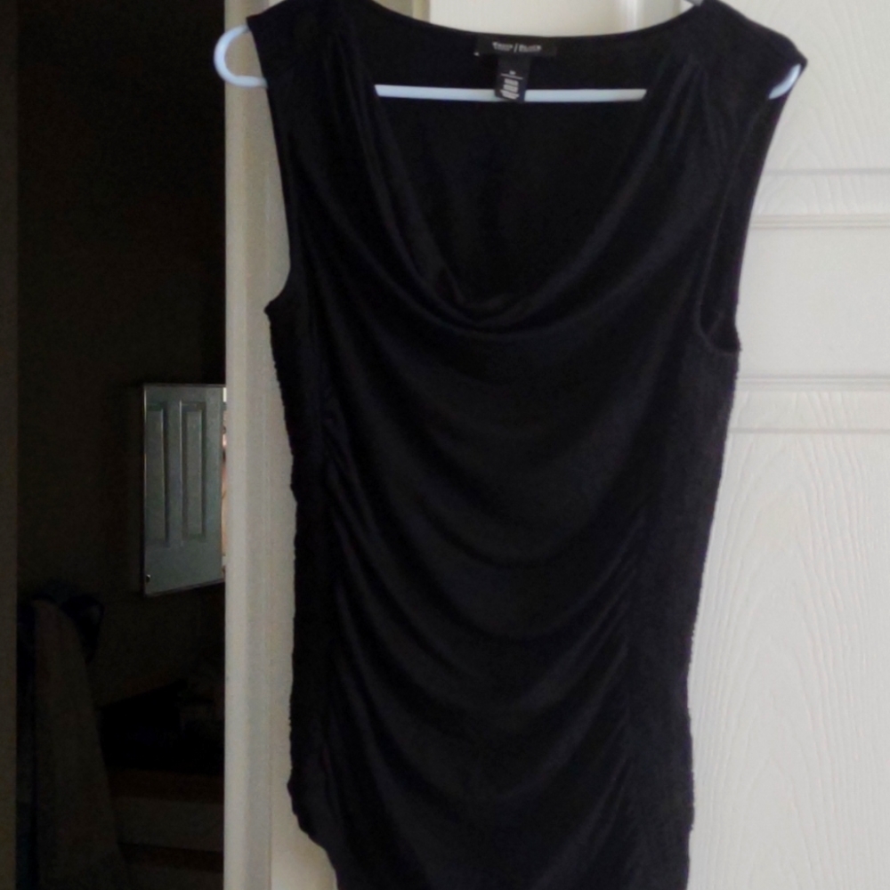 Cowl neck black Medium size shirt